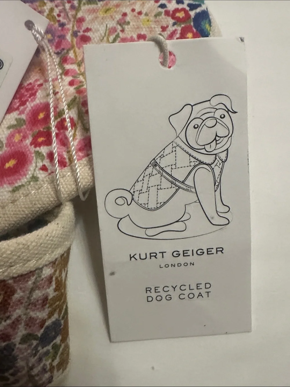 Kurt Geiger Canvas Floral Patchwork Dog Coat in Multicolor Floral